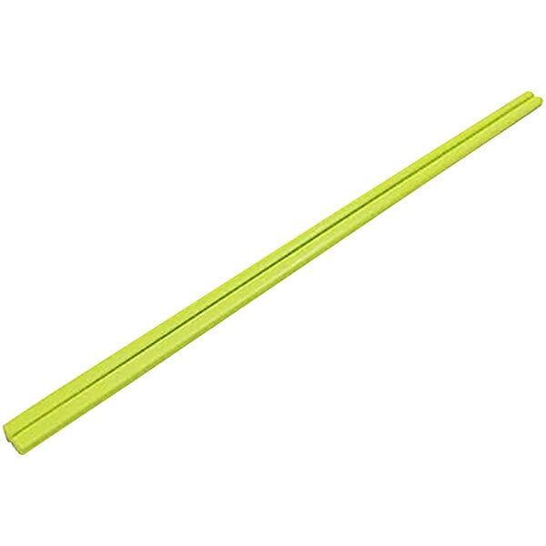 A pair of green glossy melamine chopsticks.