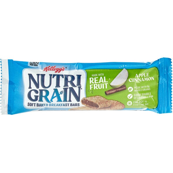NutriGrain Apple Cinnamon Cereal Bar 1.3 oz. 48/Case