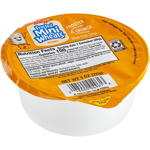 Kellogg's Frosted MiniWheats Bite Size Cereal SingleServe Bowl Pack 1