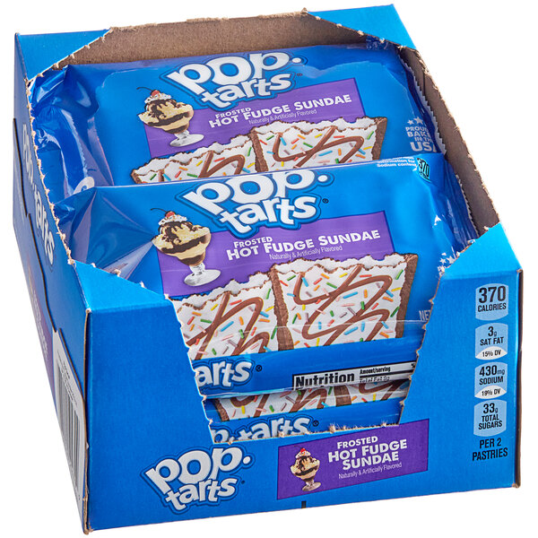 PopTarts Frosted Hot Fudge Sundae Toaster Pastry 2Pack 72/Case