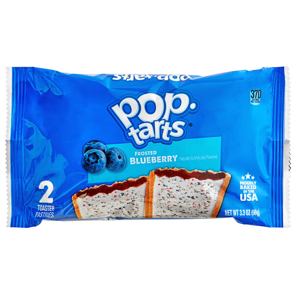PopTarts Frosted Blueberry Toaster Pastry 2Pack 72/Case