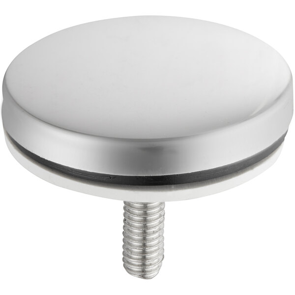 A silver round screw for Avantco air curtain merchandisers.