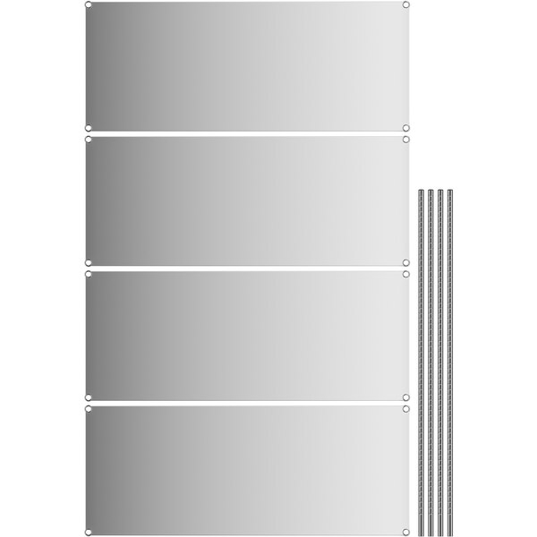 regency-24-x-60-x-64-nsf-solid-stainless-steel-stationary-shelving