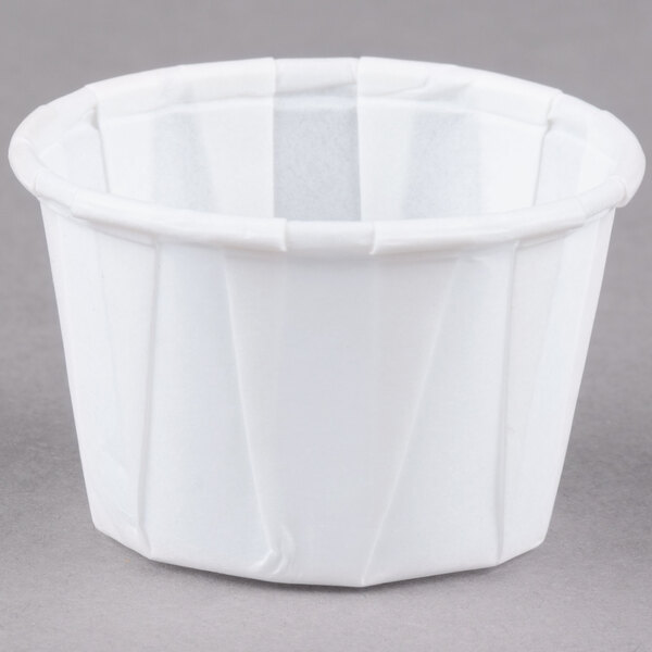 Solo SCC100 1 oz. White Paper Souffle / Portion Cup 5000/Case