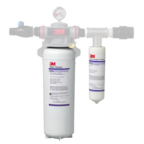 A white 3M water filtration kit with two different filters.