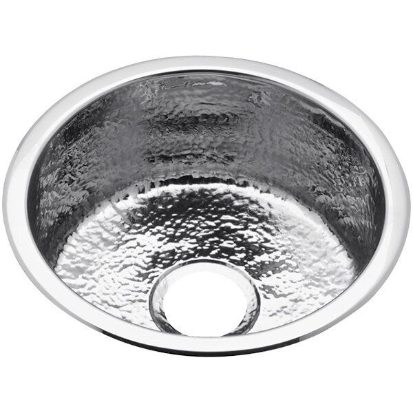 Zurn Elkay SCF16FBSH Stainless Steel Single Bowl Hammered Mirror Dual