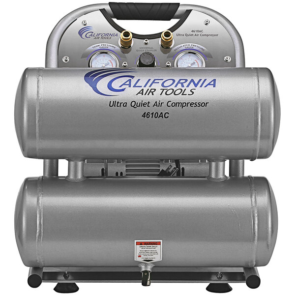 California Air Tools Ultra Quiet OilFree 4.6 Gallon Aluminum Twin Tank