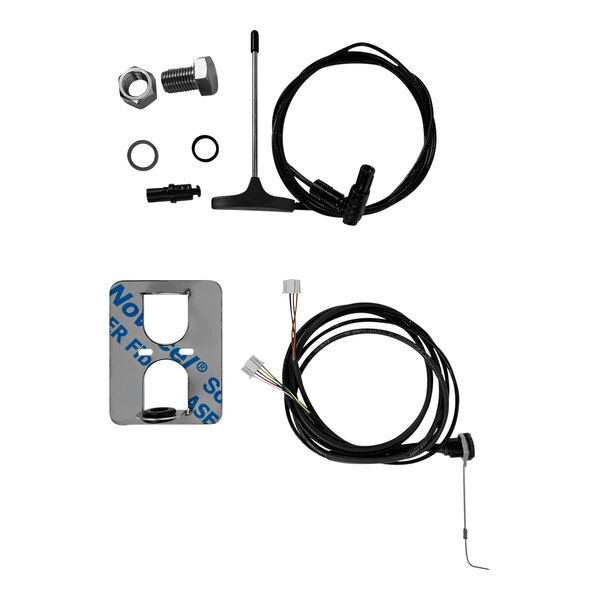 An Eloma External Core Temperature Probe Kit with 2 Meat Probes, a cable, and wire.