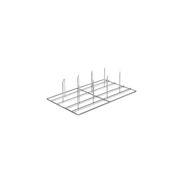 An Eloma metal grid with many metal rods.