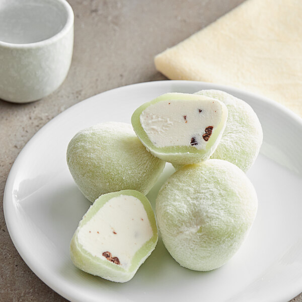 My/Mochi Mint Chocolate Chip Mochi Ice Cream 1.5 oz. 6Pack 12/Case