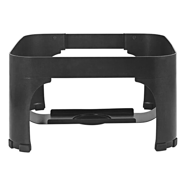 A black plastic Spring USA Seasons titanium chafer stand with legs.