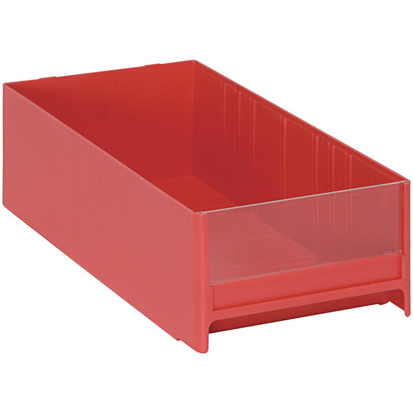 Quantum 5 5/8" x 11" Red High Impact Polystyrene Interlocking