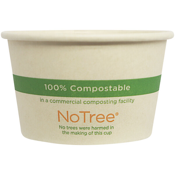 World Centric 4 oz. NoTree Compostable Portion Cup 1000/Case