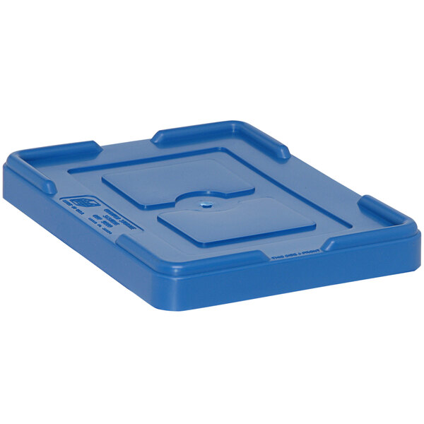 A Quantum blue lid for industrial dividable grid containers.