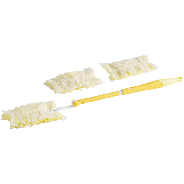 Swiffer® Dusters 89114 HeavyDuty 3' Extendable Handle Starter Kit with 3 Duster Cloth Refills