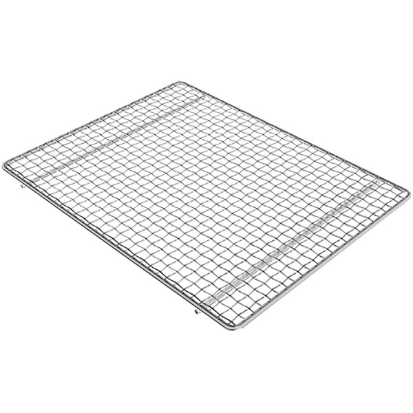 A Mibrasa TGM grill mesh with a wire grid on it.