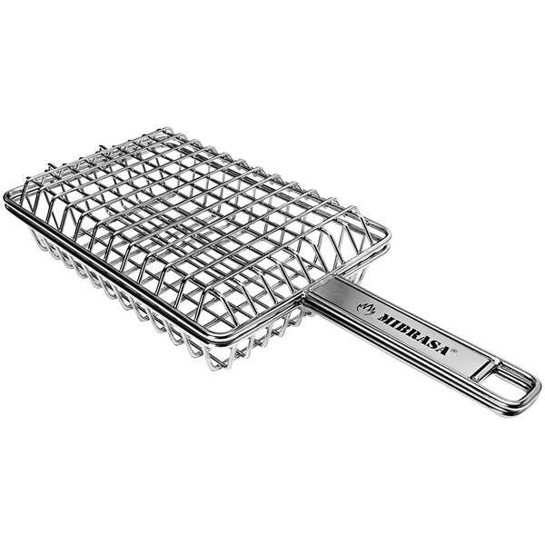 Mibrasa 9 13/16" x 6 5/16" x 1 5/8" Stainless Steel Wire Classic Double