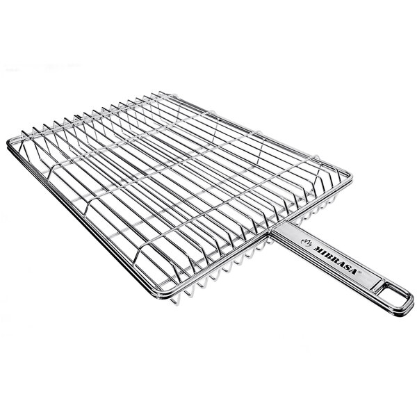 Mibrasa 15 11/16" x 11 13/16" x 2 3/8" Stainless Steel Wire Double