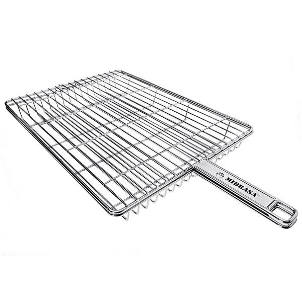 Mibrasa 15 11/16" x 11 13/16" x 1 5/8" Stainless Steel Wire Double