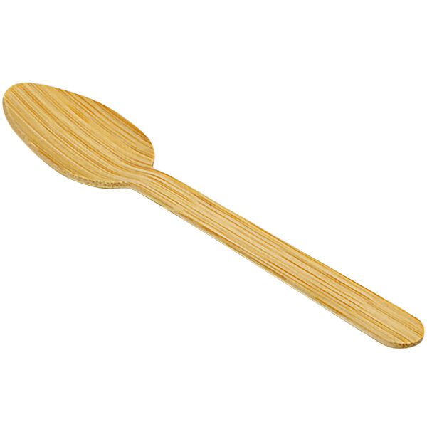 A Solia bamboo little spoon with a spoon handle.