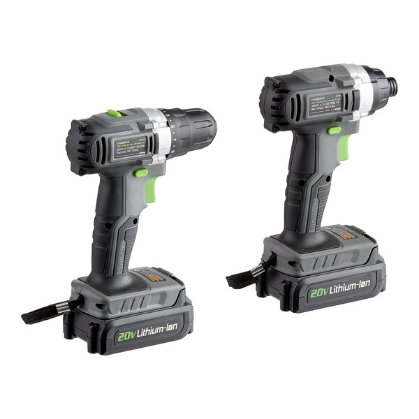 Genesis 20V LithiumIon Cordless Variable Speed Drill Driver and Impact