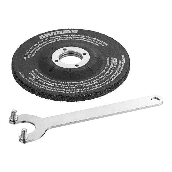 Genesis 4 1/2" Angle Grinder with Grinding Wheel, Auxiliary Handle, and