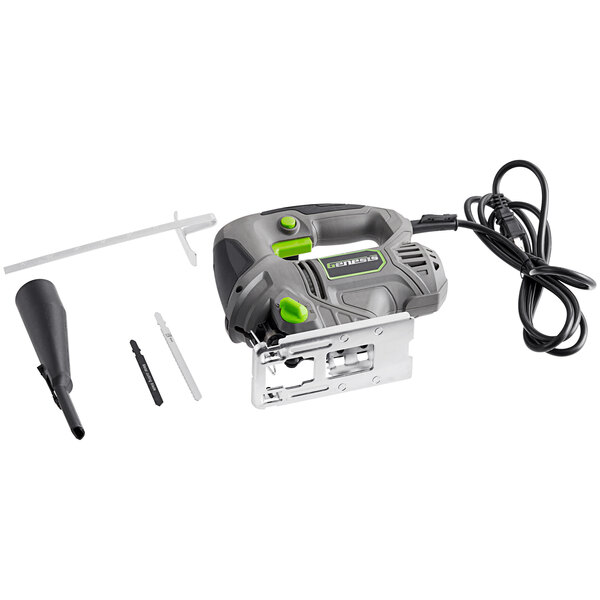 Genesis VariableSpeed Orbital Action Jigsaw with Rip Guide, Vacuum