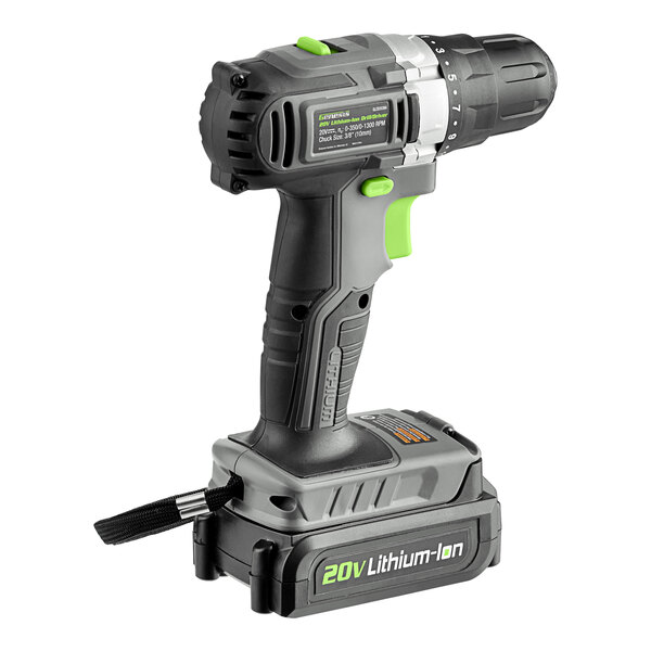 Genesis 3/8" 20V Lithiumion Cordless Variable Speed Drill Driver with