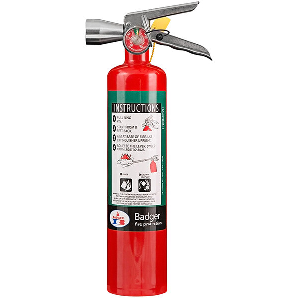 Badger Extra 24563 2.5 lb. Halotron1 Fire Extinguisher with Vehicle
