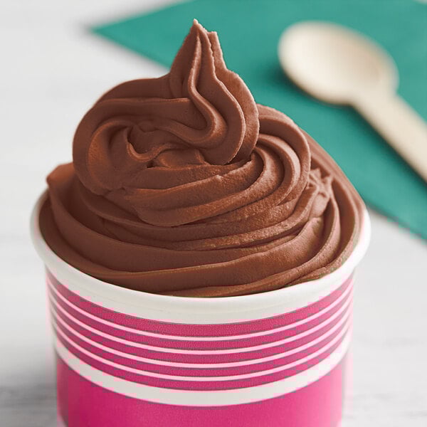 The Gelato Lab Belgian Chocolate Soft Serve Mix 3 lb. 5/Case