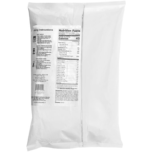 Sunkist Strawberry Soft Serve Base 2 lb. 5/Case