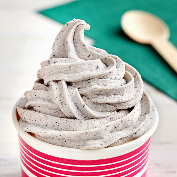 The Gelato Lab Cookies & Cream Soft Serve Mix 3 lb. 5/Case