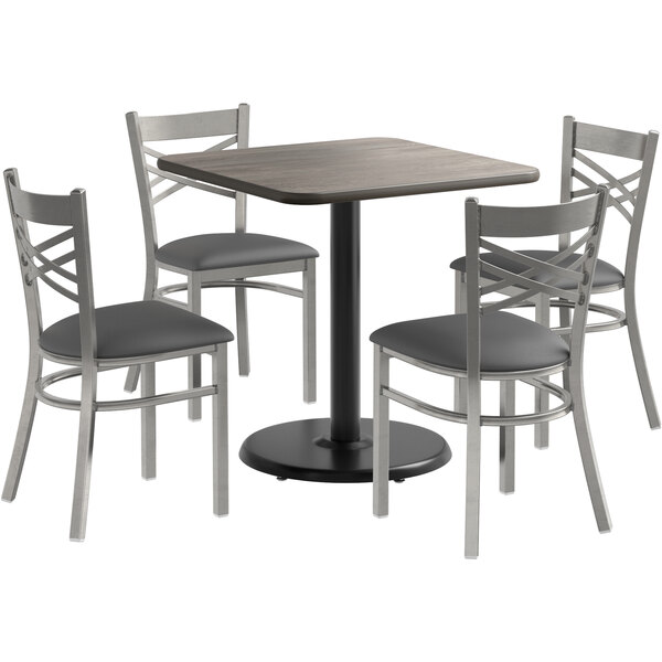 Lancaster Table & Seating 30" x 30" Reversible White Birch / Ash Table