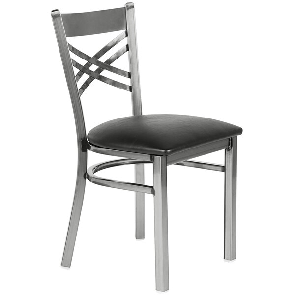 Lancaster Table & Seating 30" x 30" Butcher Block Table with 4 Cross