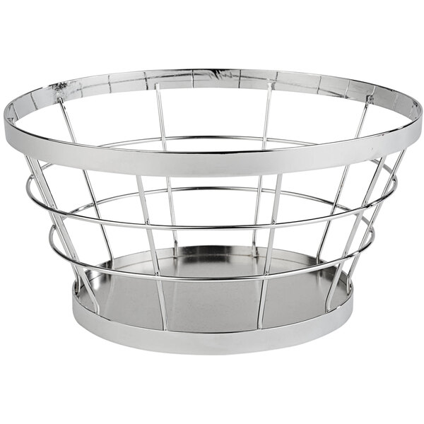 APS Plus 8 1/4" Chrome Bread Basket / Display Riser APS 15321