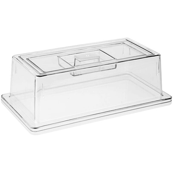 A clear rectangular APS plastic cover.