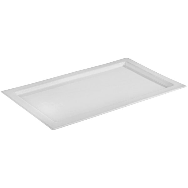 A white rectangular tray.