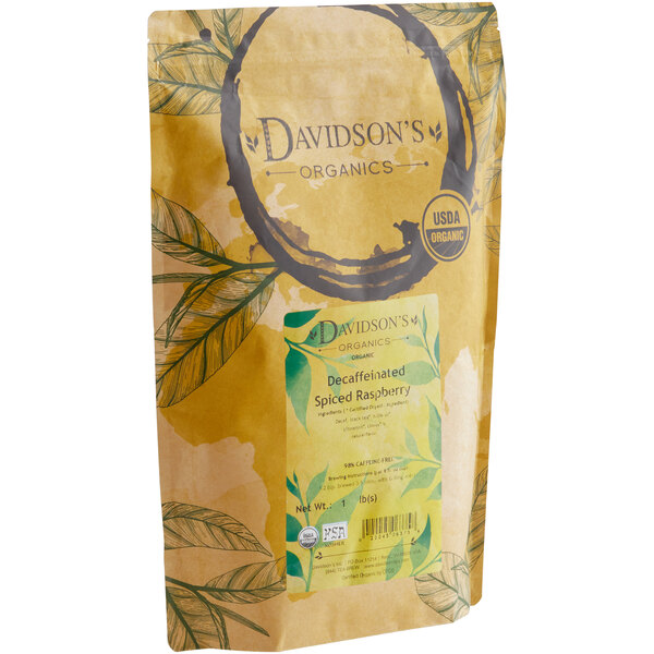 Davidson's Organic Decaf Spiced Raspberry Loose Leaf Tea 1 lb.