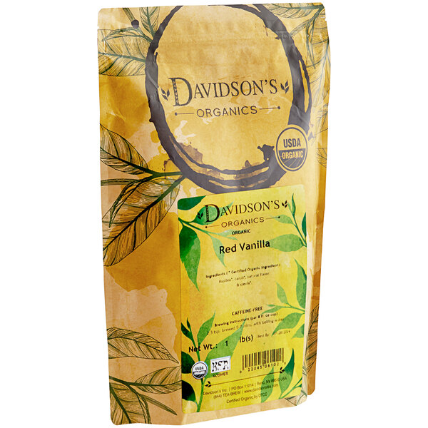 Davidson's Organic Red Vanilla Herbal Loose Leaf Tea 1 lb.