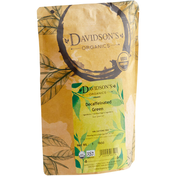 Davidson's Organic Decaf Green Loose Leaf Tea 1 lb.