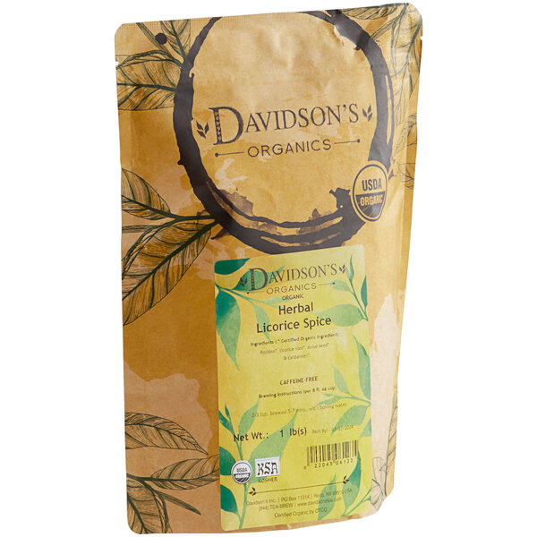Davidson's Organic Licorice Spice Herbal Loose Leaf Tea 1 lb.