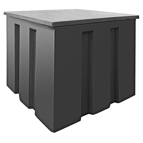 A black rectangular MasonWays plastic display filler cube with a square top.
