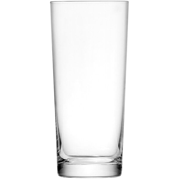 A clear Schott Zwiesel Basic Bar beverage glass on a white background.