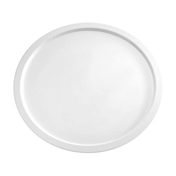 APS Pure 20 1/16" Round White Melamine Tray 6/Case