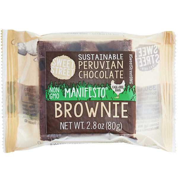 Sweet Street Desserts Peruvian Chocolate Manifesto Brownie 2.9 oz. 48/Case