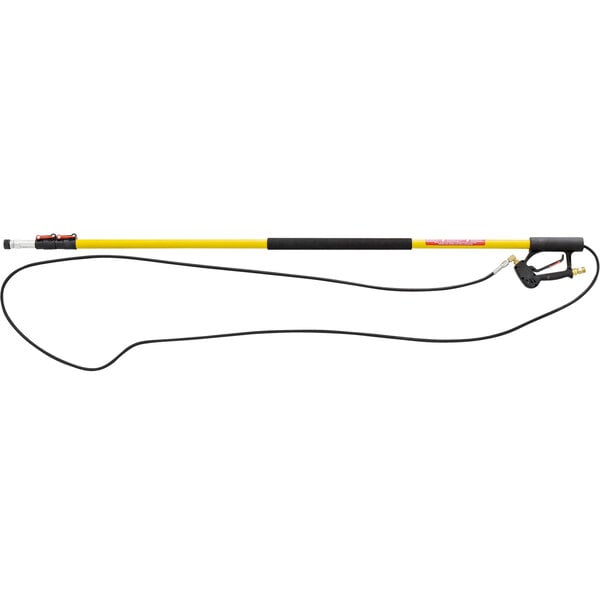 A yellow and black AR North America telescoping pole with a black handle.