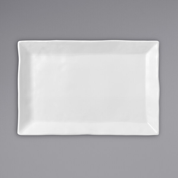 A white rectangular Dudson china tray.