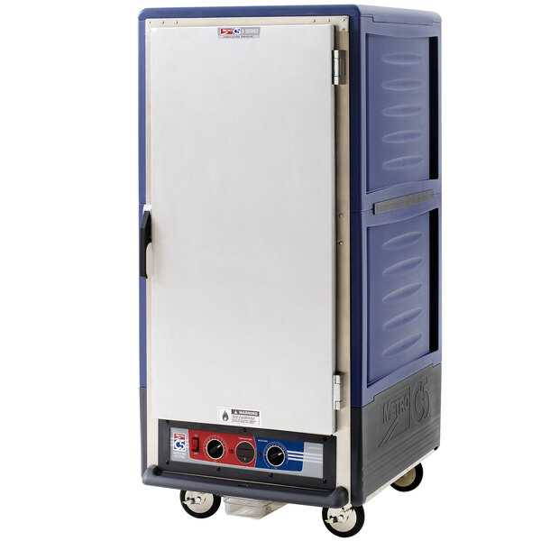 Metro C537-MFS-L-BU C5 3 Series Heated Holding and Proofing Cabinet with Solid Door - Blue