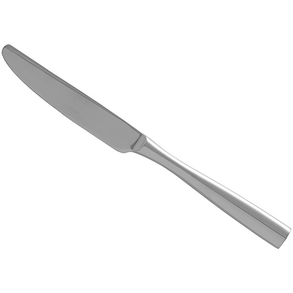 A Sant'Andrea Vasari stainless steel dinner knife with a silver handle.