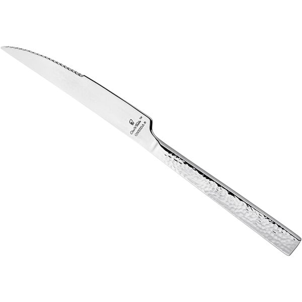 Oneida Chef's Table Hammered by 1880 Hospitality B327KSSF 10 18/0  Stainless Steel Extra Heavy Weight
